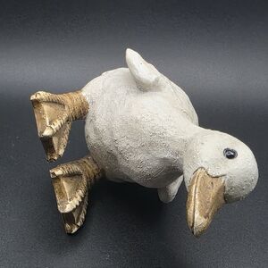 Charming Duck Figurine in White